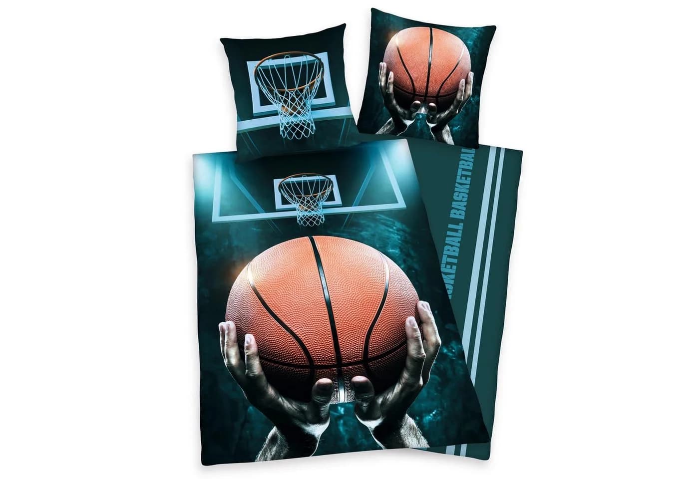 Herding's Young Collection Jugendbettwäsche Basketball Bunt