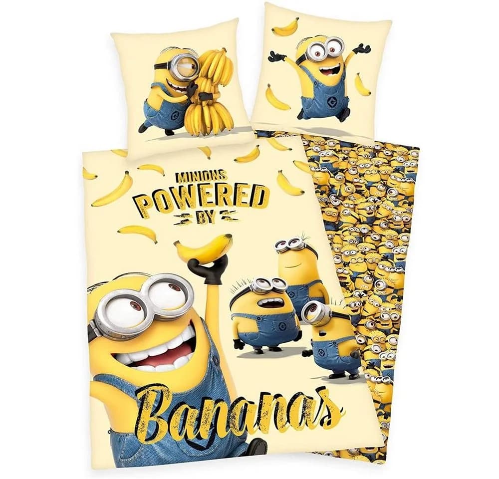 Herding Minions Bettwäsche 80x80 + 135x200 cm Baumwolle