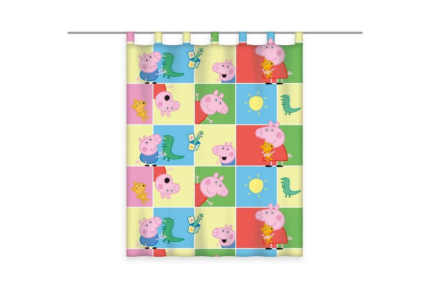 Herding Peppa Pig Wutz Gardine 140 x 175 cm Blickdicht