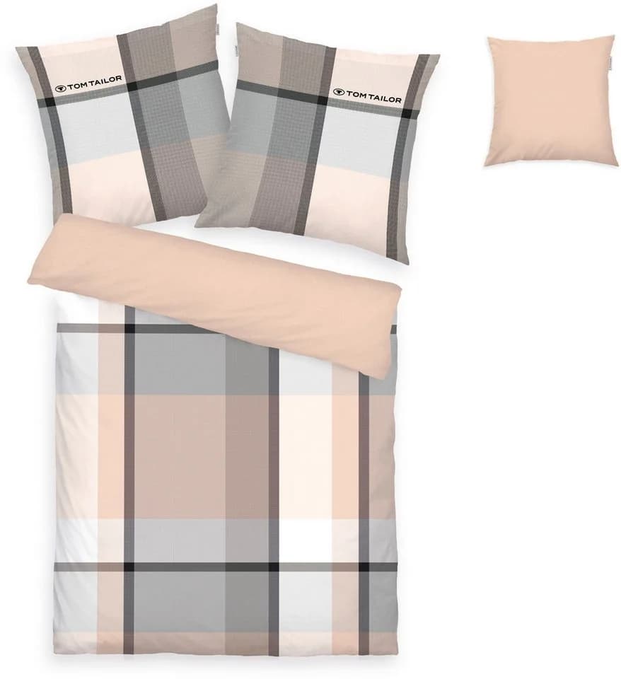 TOM TAILOR HOME Bettwäsche Lenny Beige Renforcé 3-tlg.