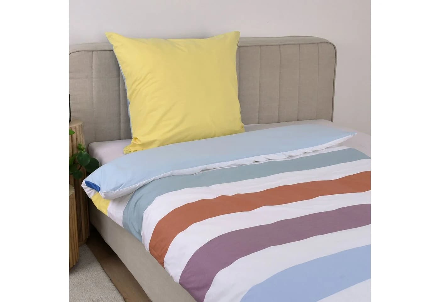 TOM TAILOR HOME Bettwäsche COLORED STRIPES Bunt Renforcé