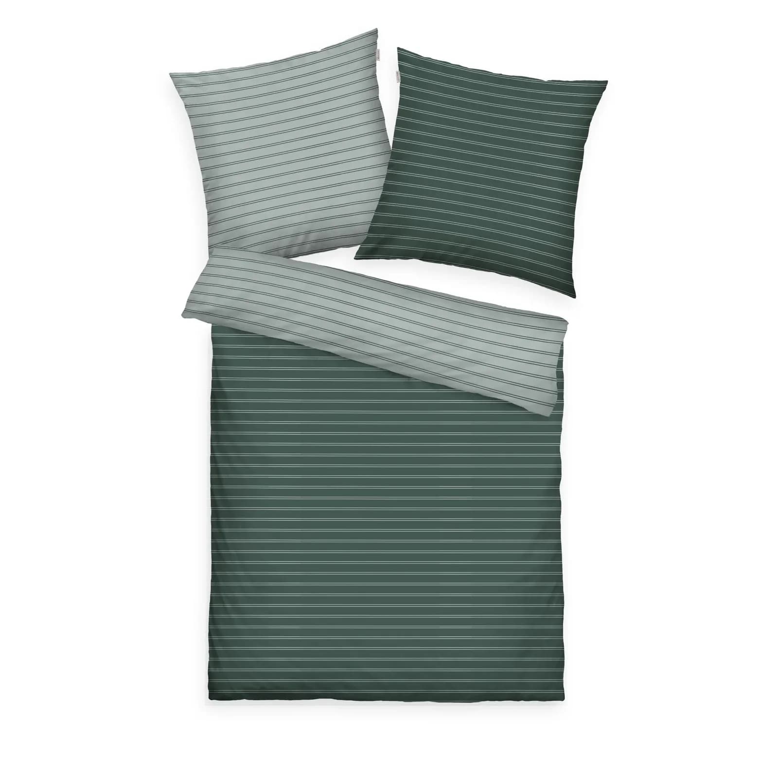 Bettwäsche TOM TAILOR Satin Dunkelgrün
