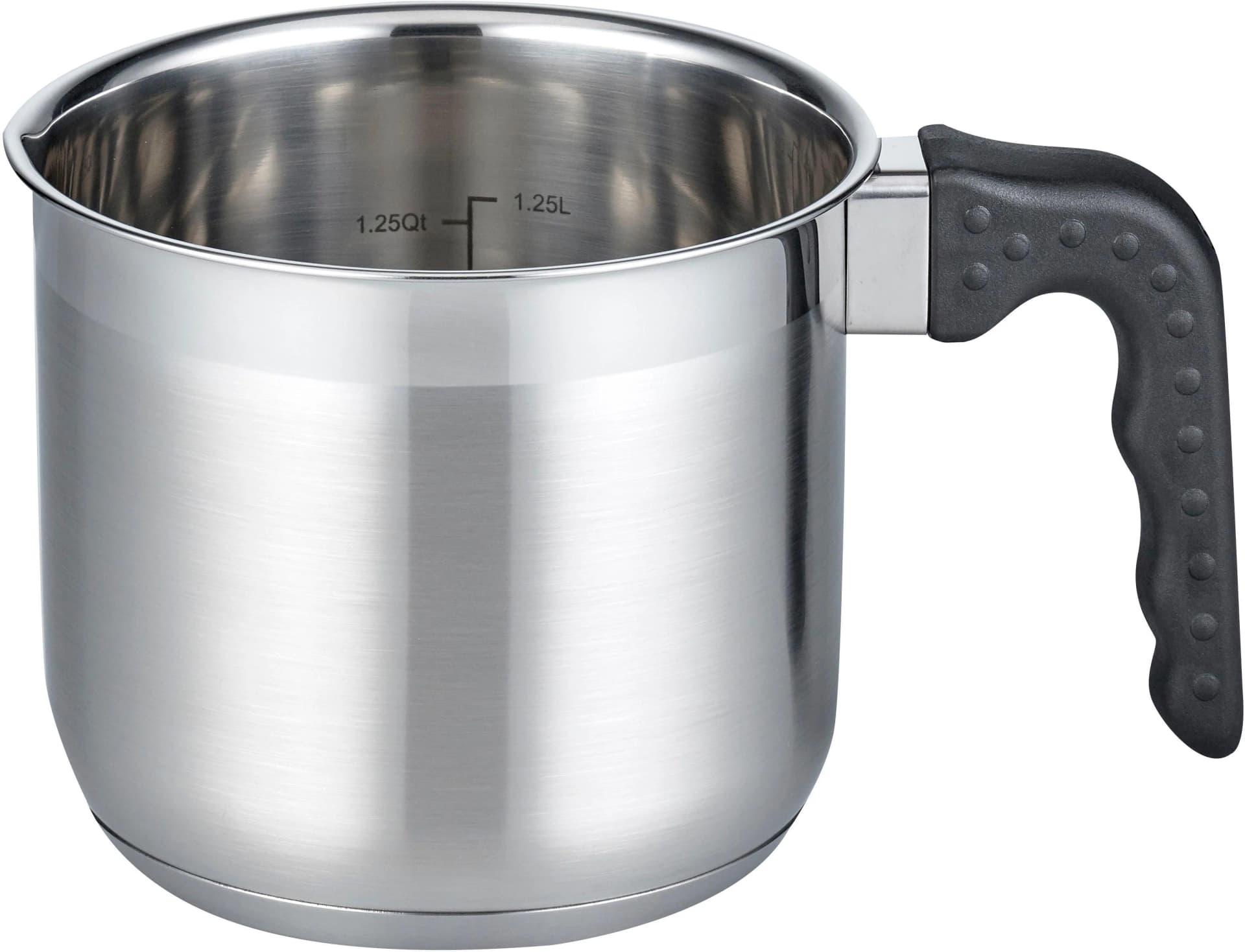 Milchtopf ELO BASIC "Turmalin" Edelstahlfarben 14 cm Induktion