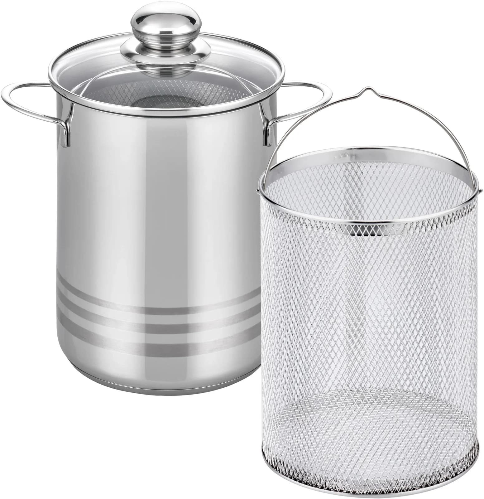 Spargeltopf ELO BASIC Brillant Silber 16cm