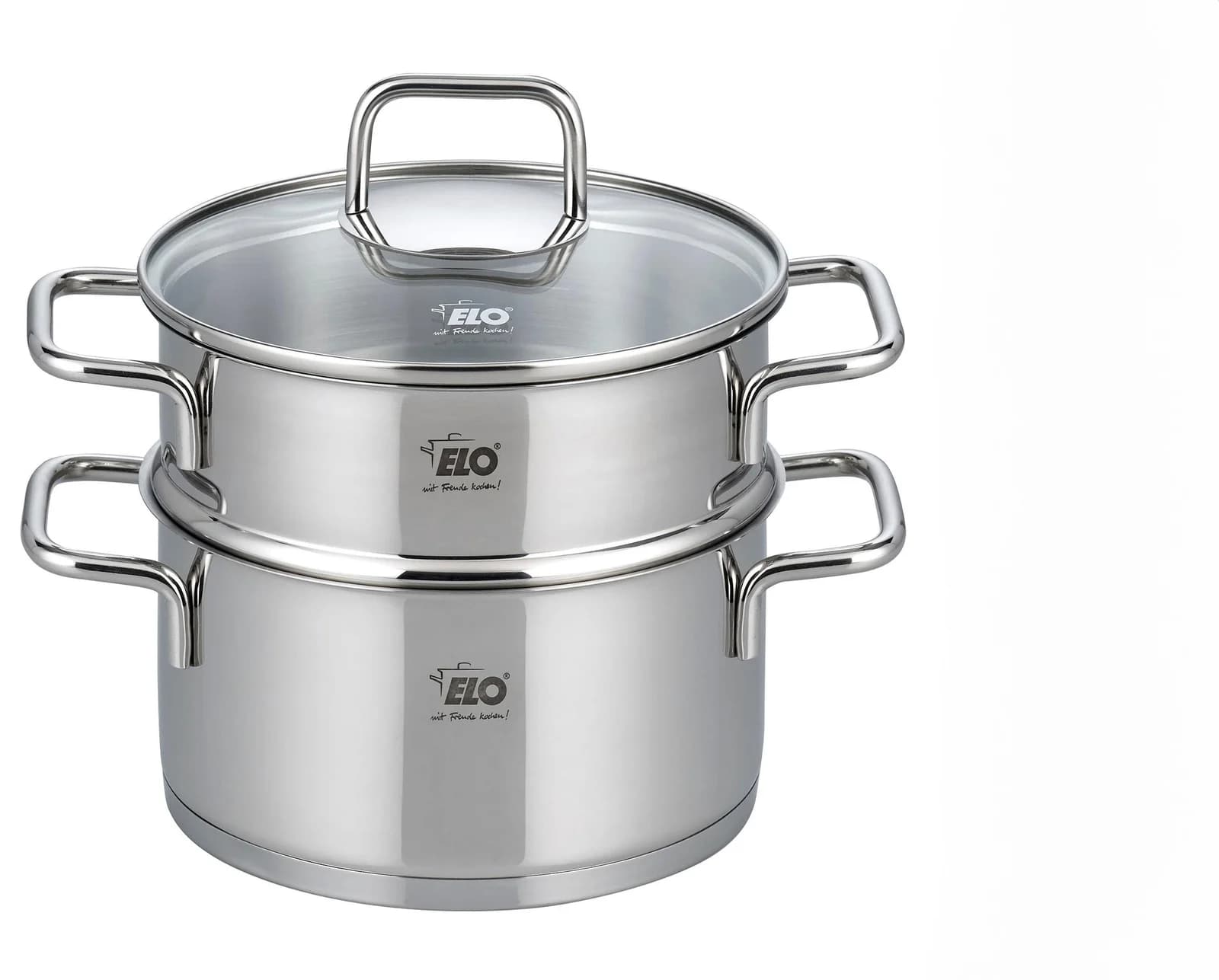Dampfgartopf ELO Silber Edelstahl Induktion 18 cm