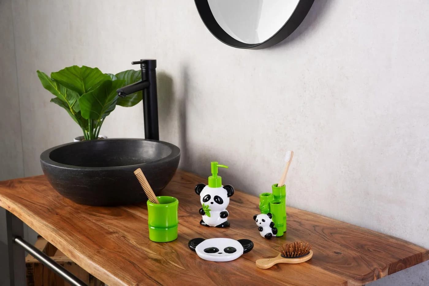 Ridder Zahnbürstenhalter Panda Bunt Polyresin