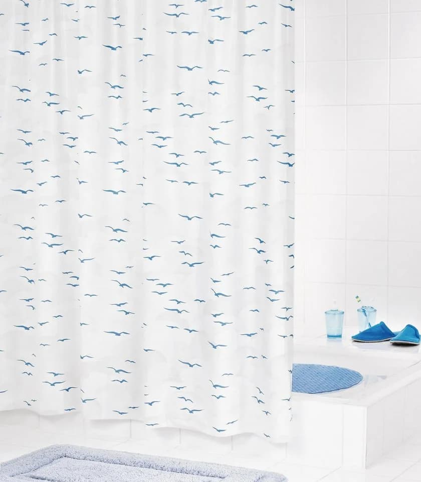 Ridder Duschvorhang Sylt Blau 120 cm