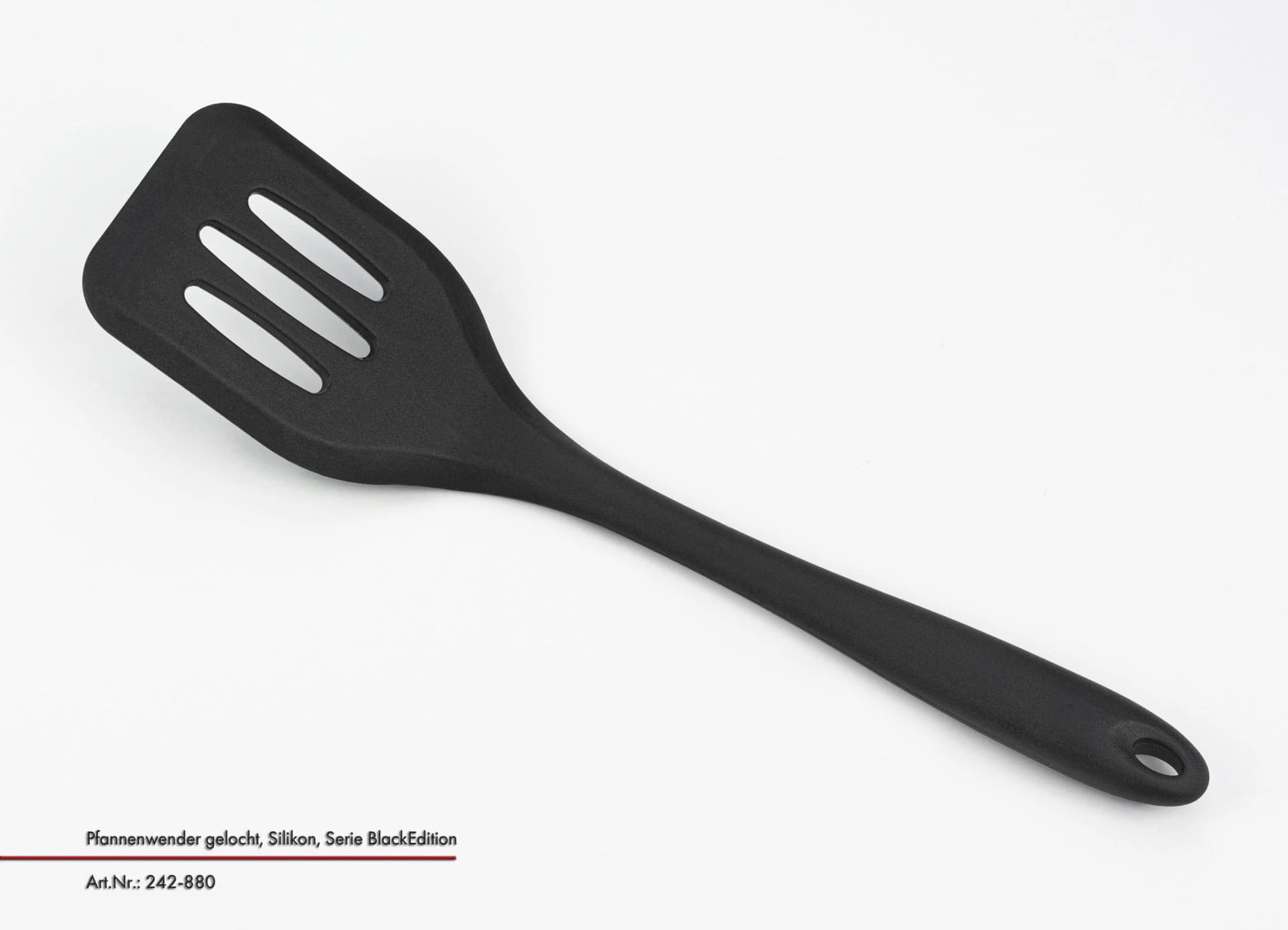 Pfannenwender JUSTINUS BLACK EDITION Silikon Schwarz