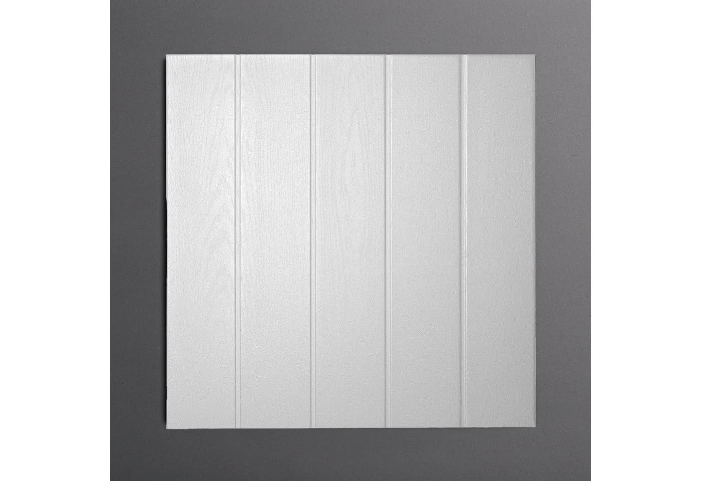 DECOSA Deckenplatte Athen Weiß 50x50 cm Holzoptik