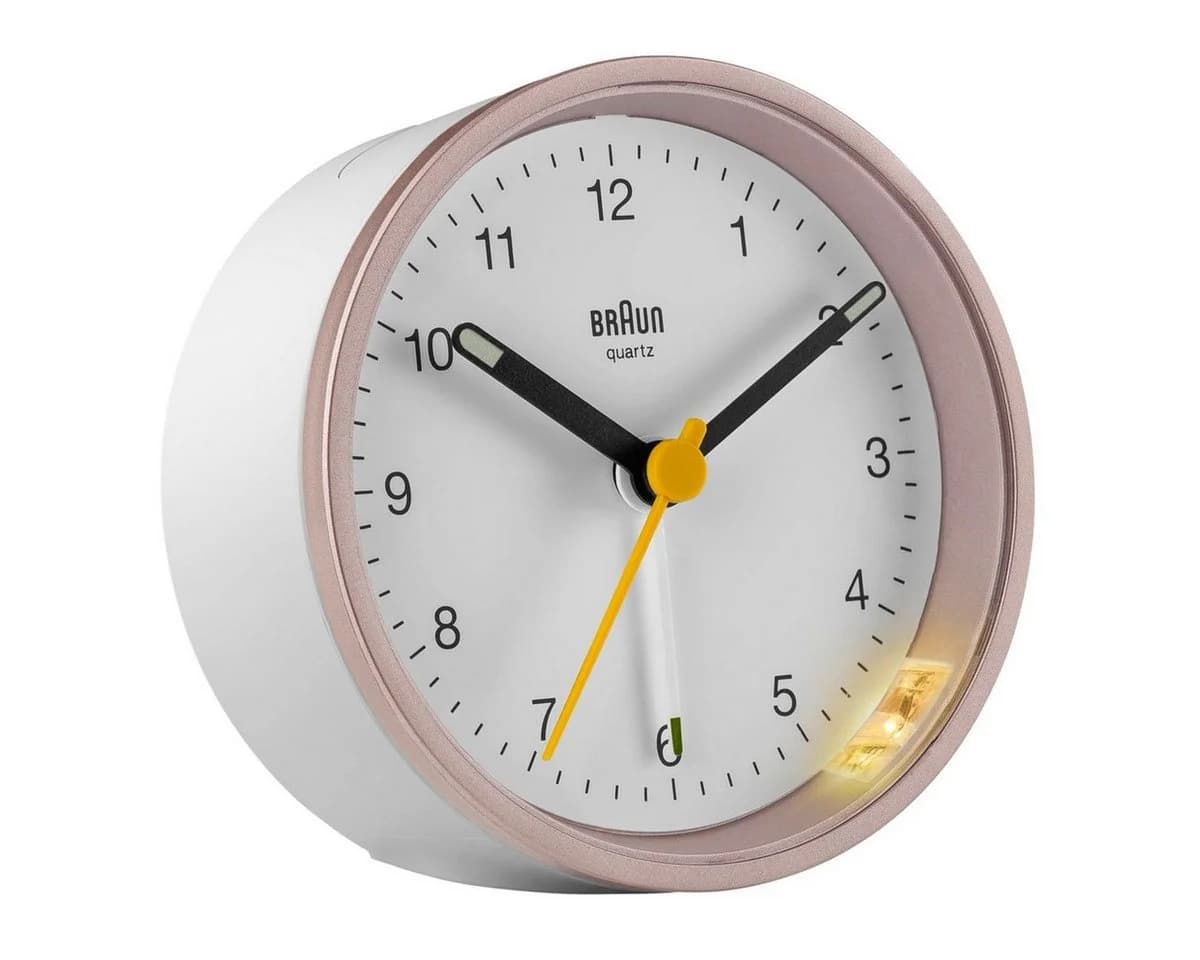 Braun BC 12 PW Quarzwecker Pink-Weiß