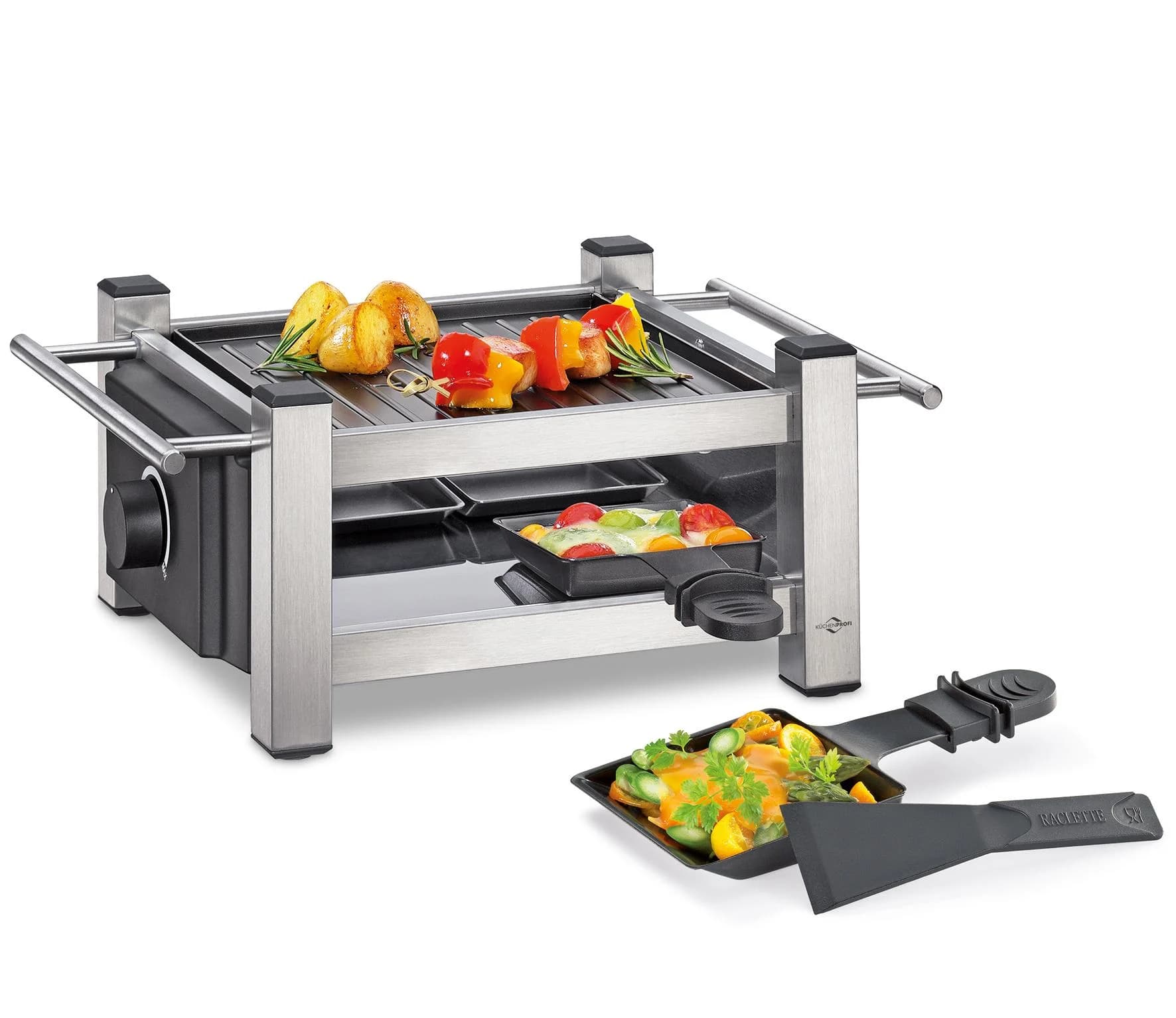 Raclette KÜCHENPROFI TASTE4 mit Antihaftbeschichtung