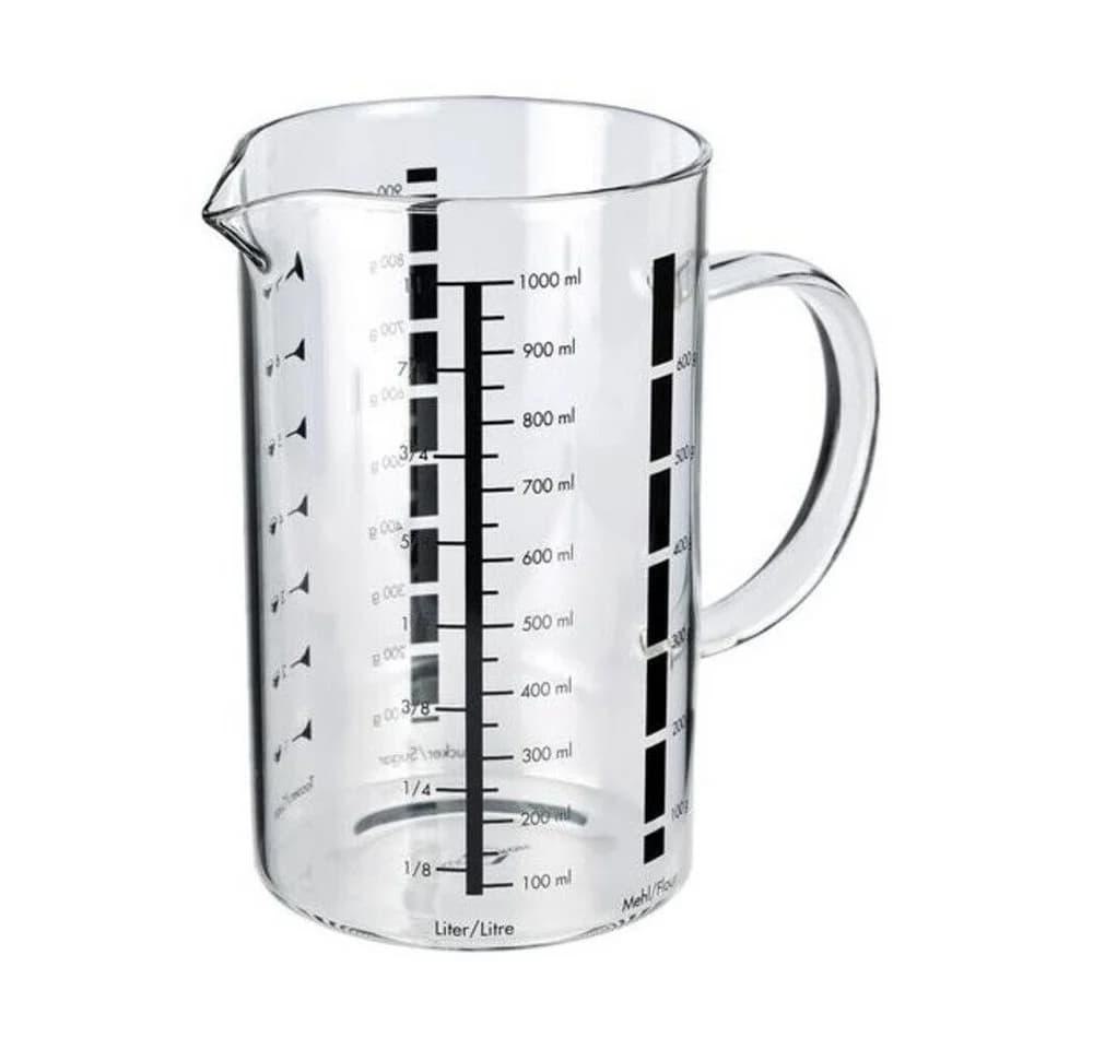 Küchenprofi Messbecher 1 ltr. Glas transparent