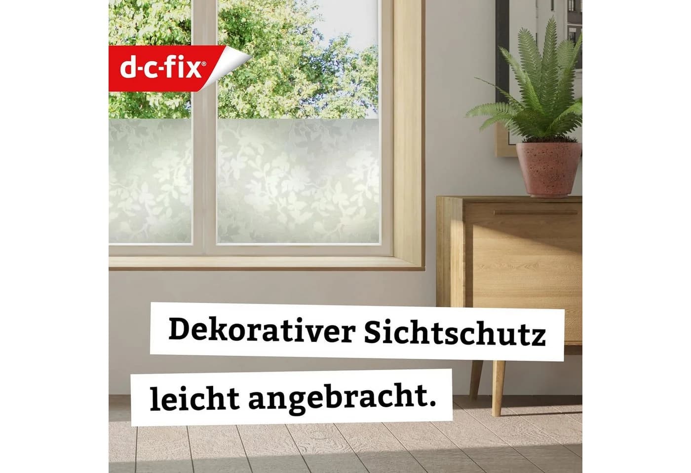 Dekorative Fensterfolie Blumenmuster 150x90 cm