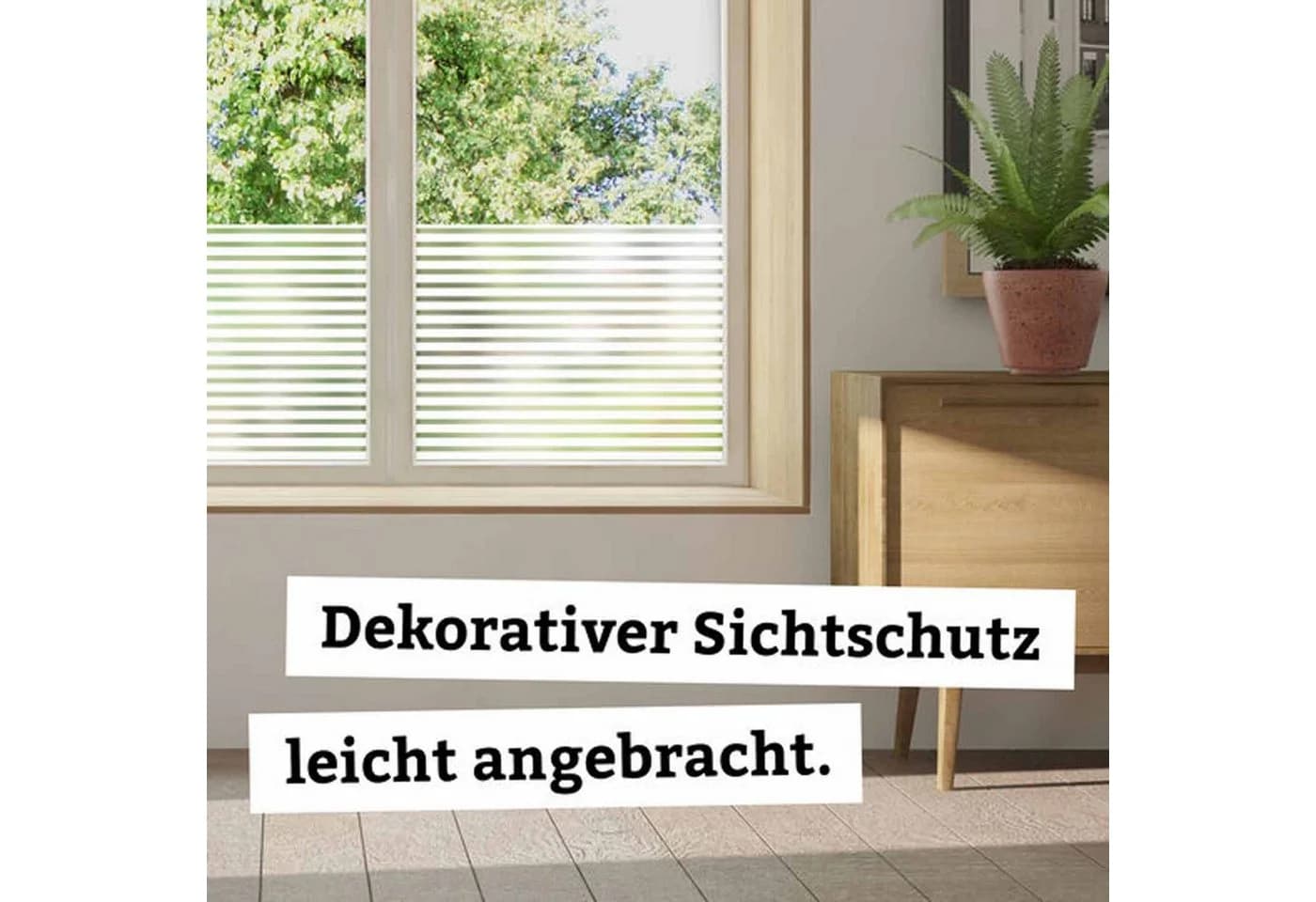 d-c-fix Fensterfolie Linia Sichtschutzfolie Statisch Haftend