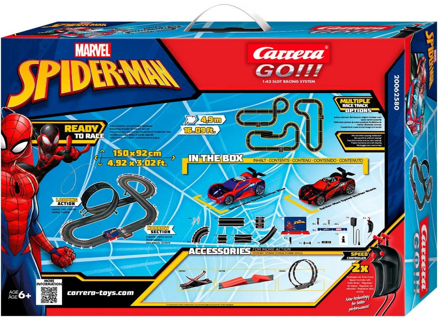 Carrera® Autorennbahn Spider Racing (Marvel Spider-Man) 4,9 m