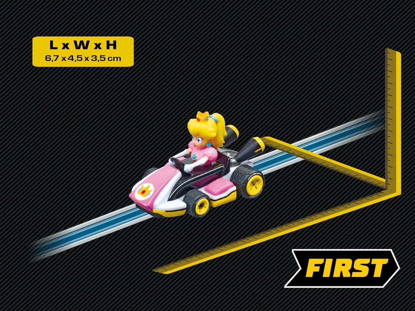 Carrera® Rennbahn-Auto Mario Kart™ - Peach Bunt