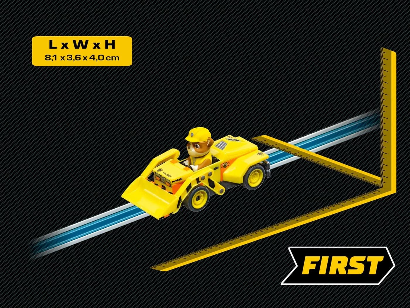Carrera® Rennbahn-Auto PAW Patrol Rubble - Carrera FIRST