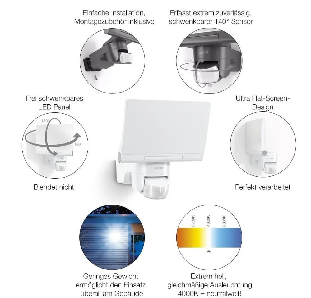 STEINEL XLED Home 2 XL S LED-Sensorstrahler Graphit
