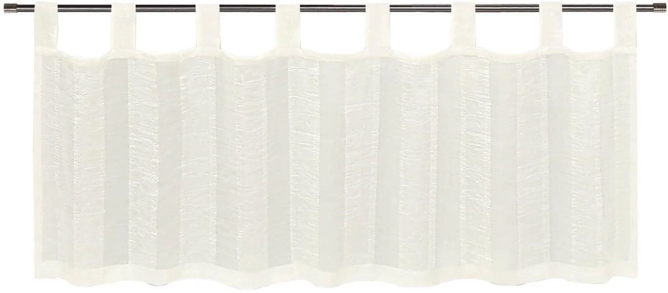 GERSTER Scheibengardine Willi Beige Polyester Streifen