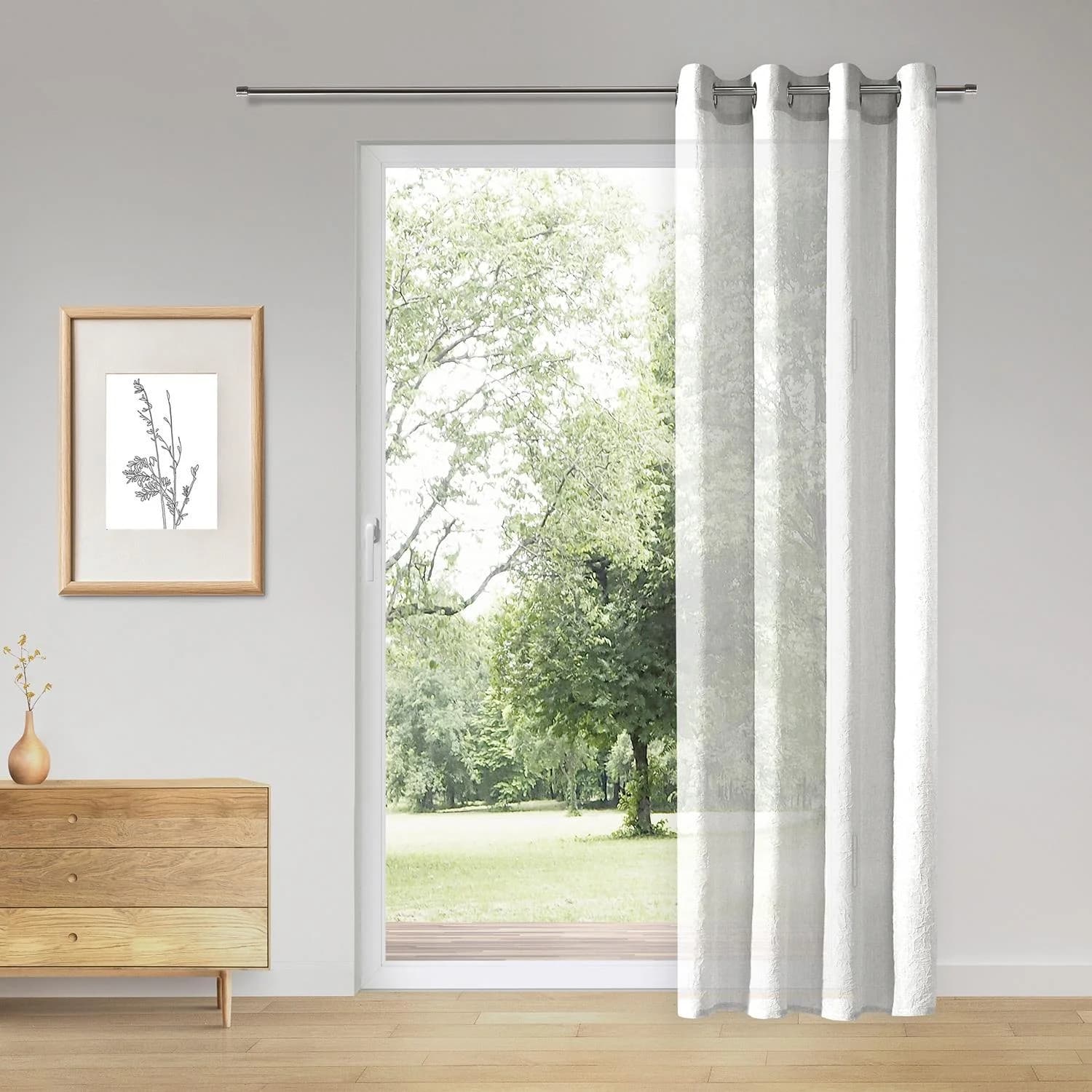 GERSTER Vorhang Dalia Beige Polyester Ösenschal