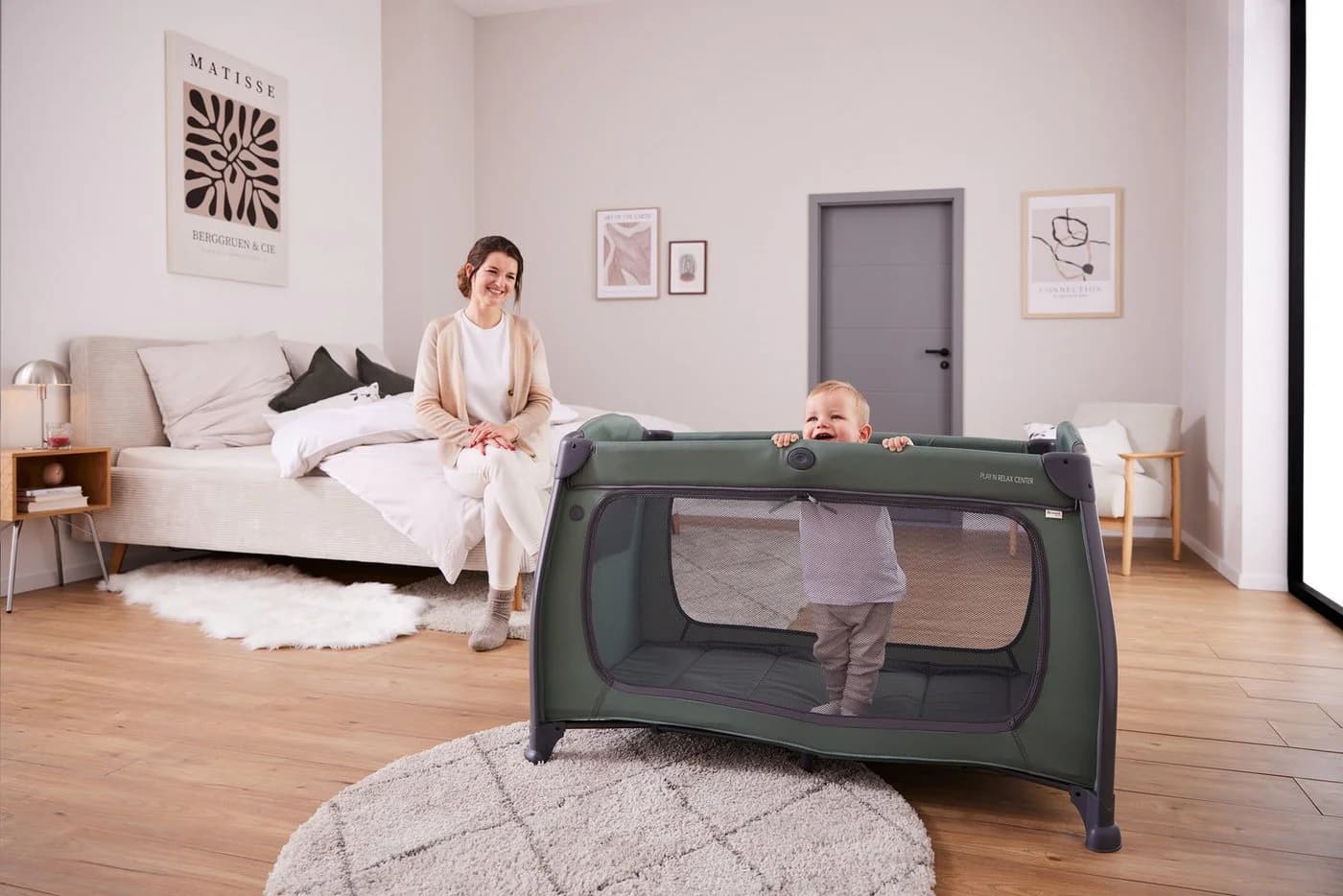 HAUCK Play N Relax Center Baby-Reisebett Dunkelblau