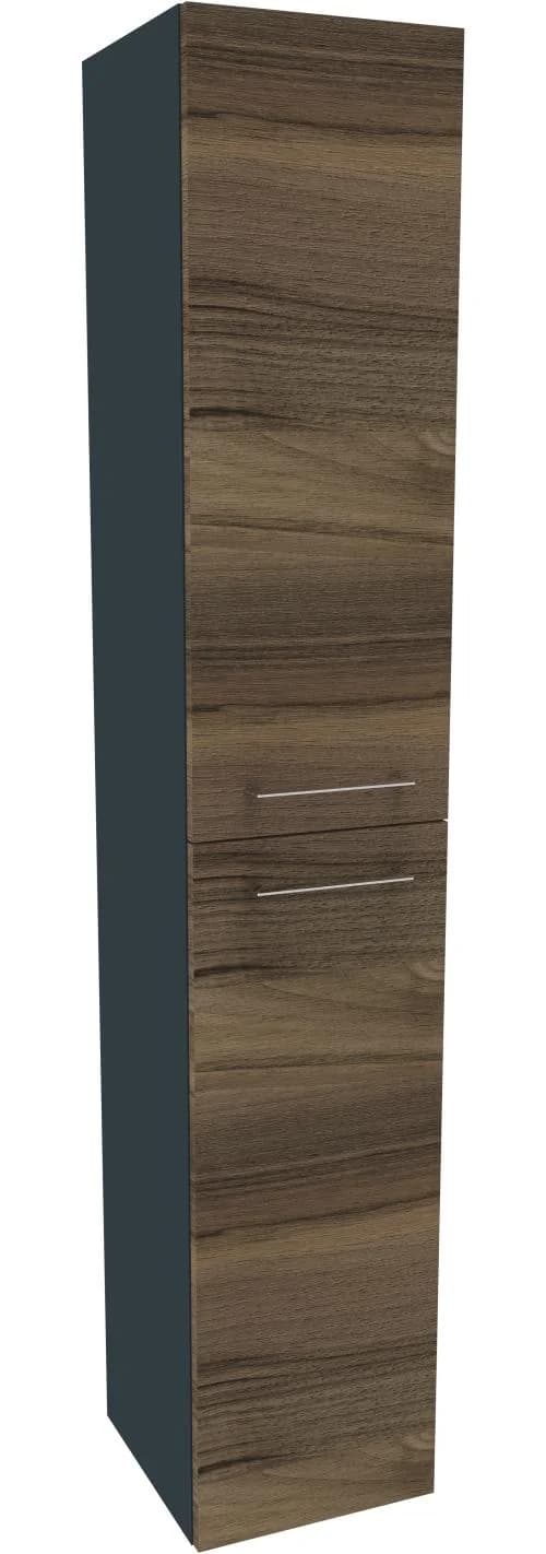 Hochschrank WELLTIME Lacona transparent Nussbaum Spanplatte