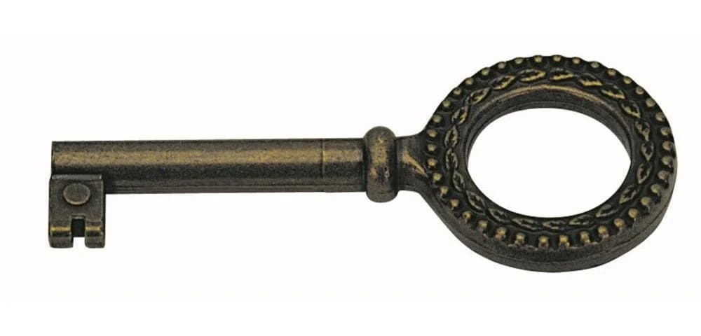 Hettich Buntbart-Schlüssel brüniert Stahl 75 mm