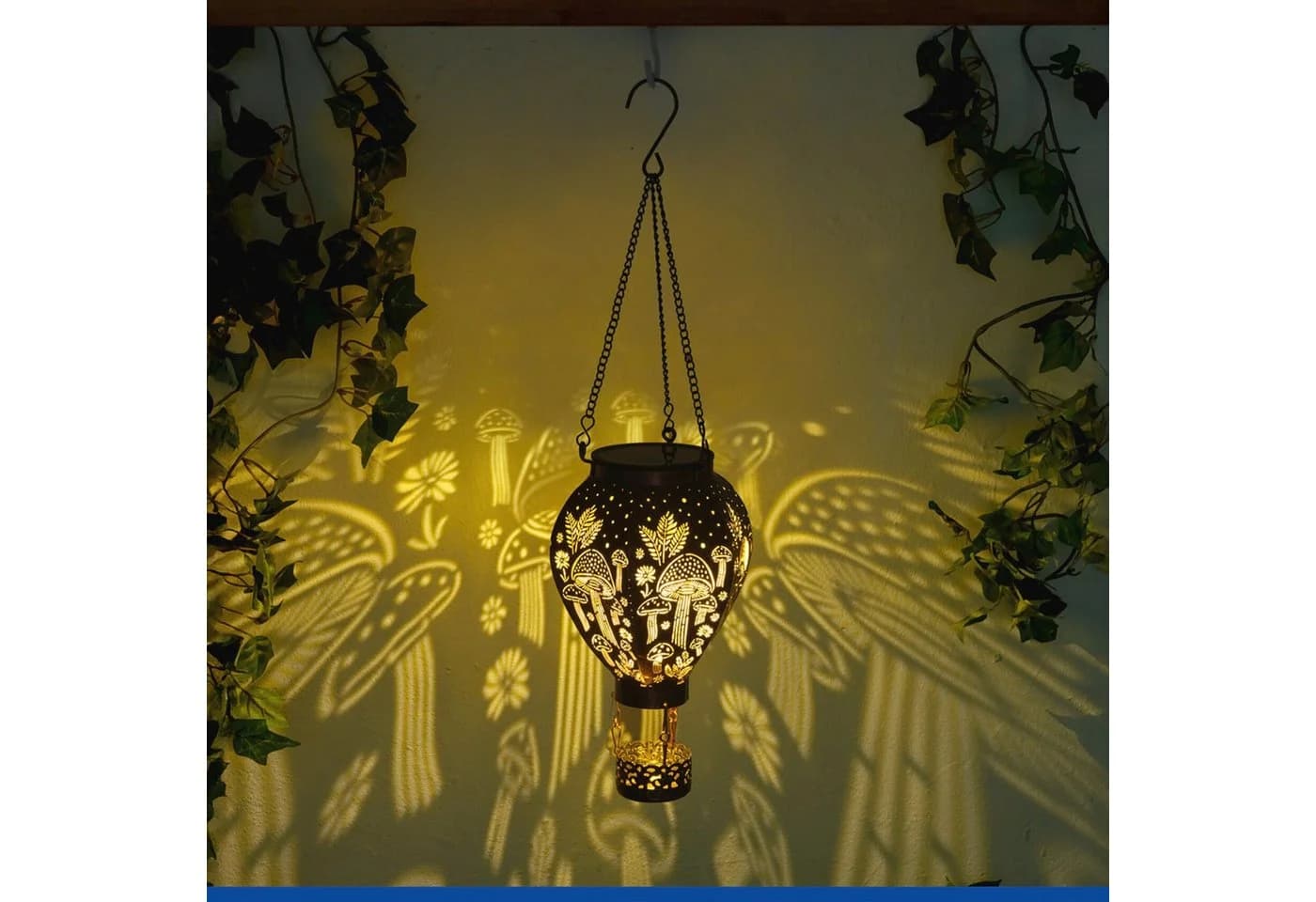 MAXIMEX LED Gartenleuchte Heißluftballon Solar Bronze