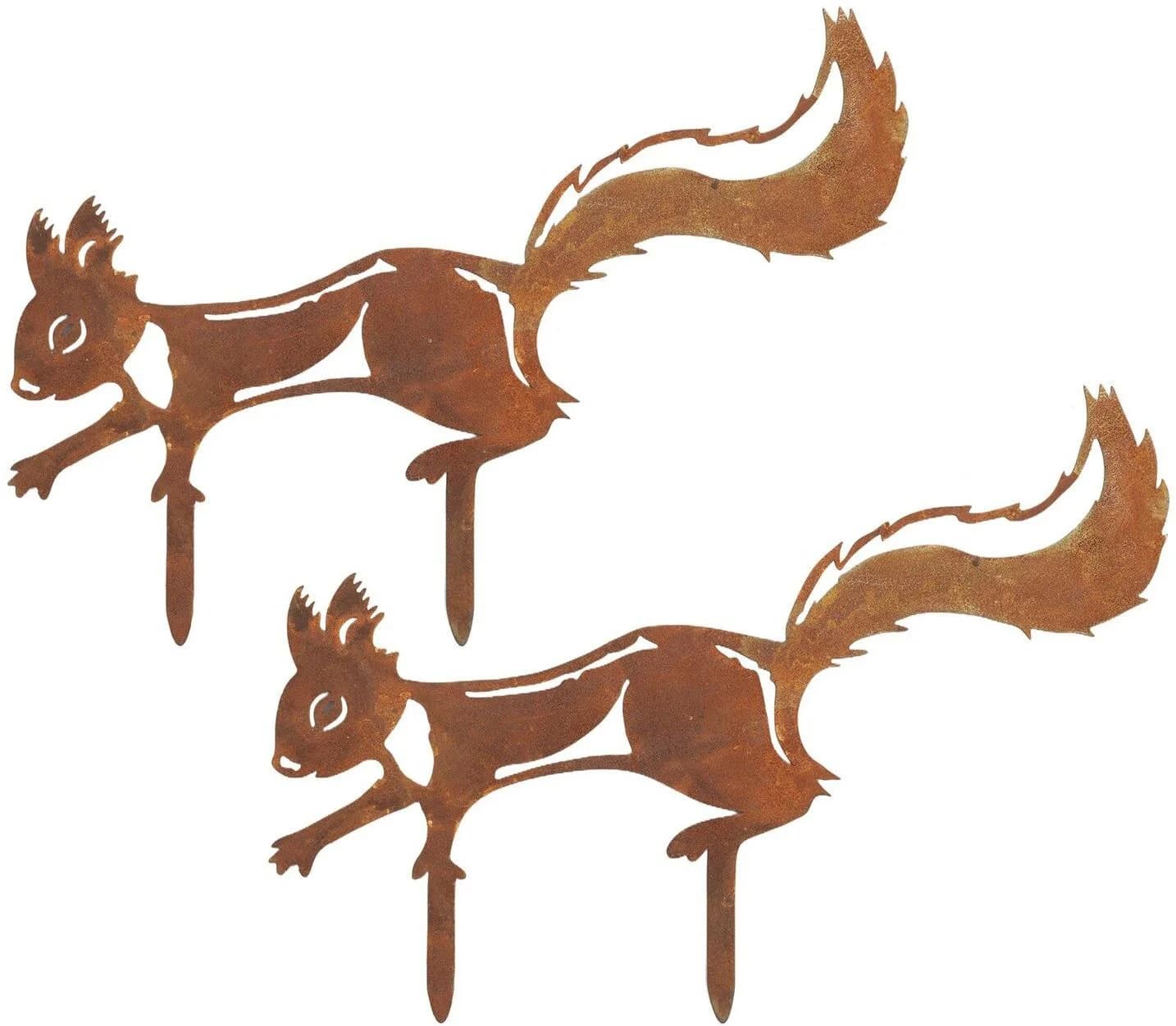 Maximex Gartenstecker Eichhörnchen Terracotta Metall