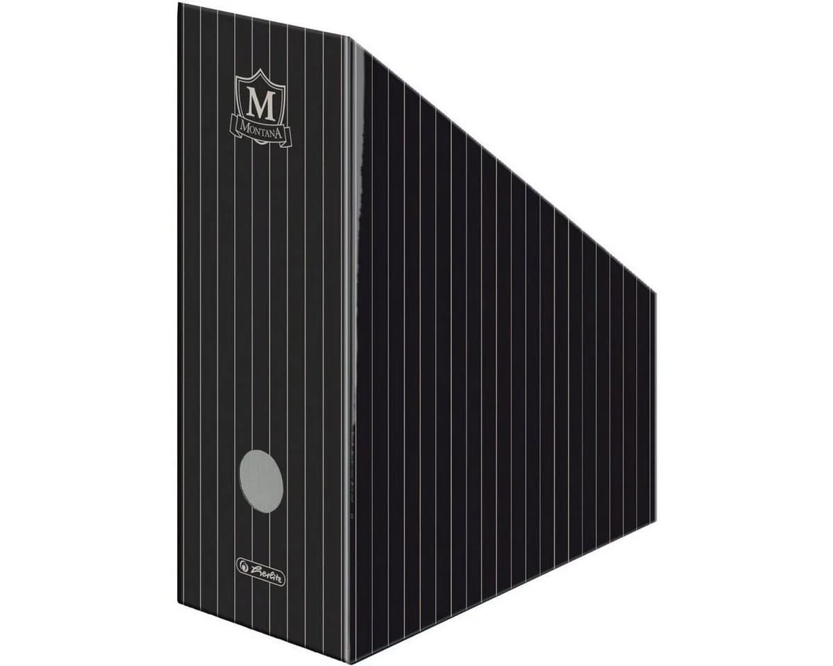 Herlitz Stehsammler A4-C4 Wellpappe Schwarz Montana IV