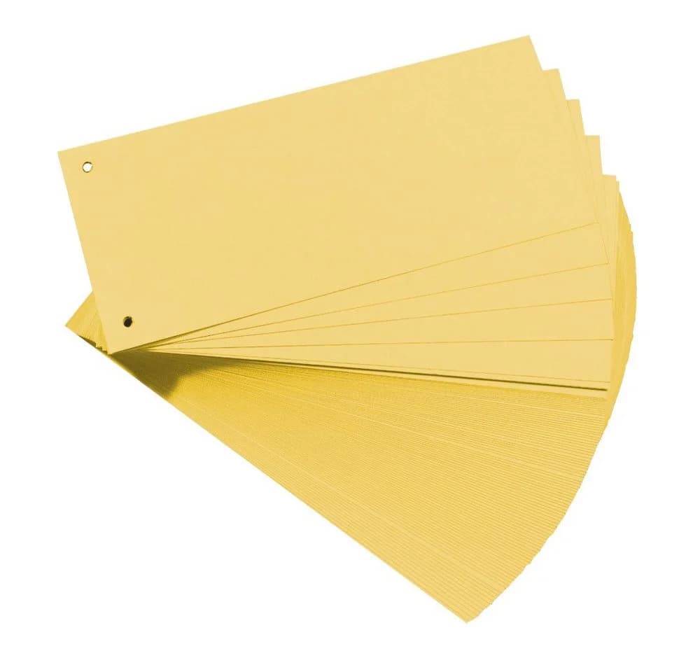 Herlitz Abheftstreifen 100er Pack Gelb Manila-Recyclingkarton