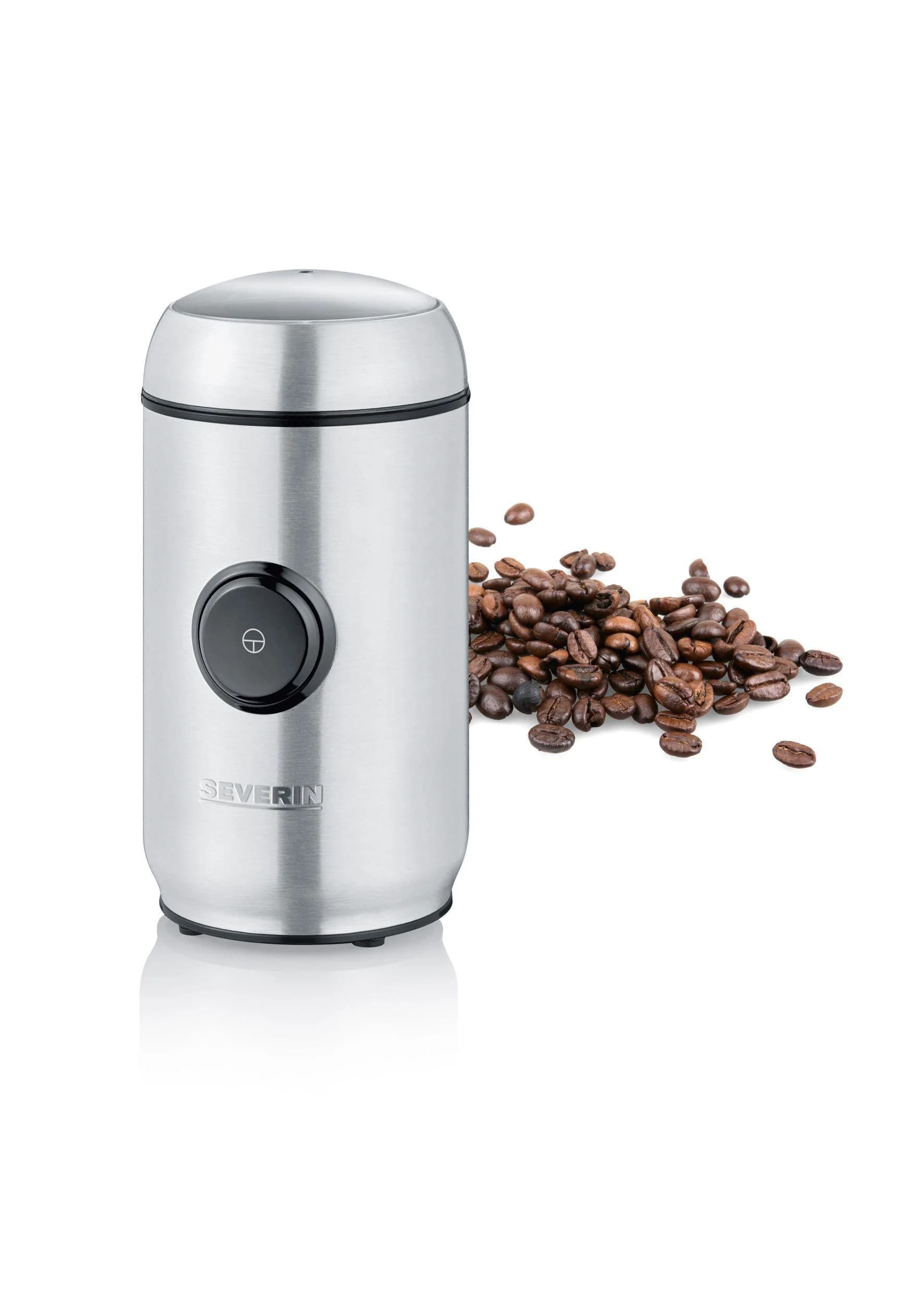 Severin Kaffeemühle KM3879 Silber/Schwarz mit individueller Mahlgradeinstellung