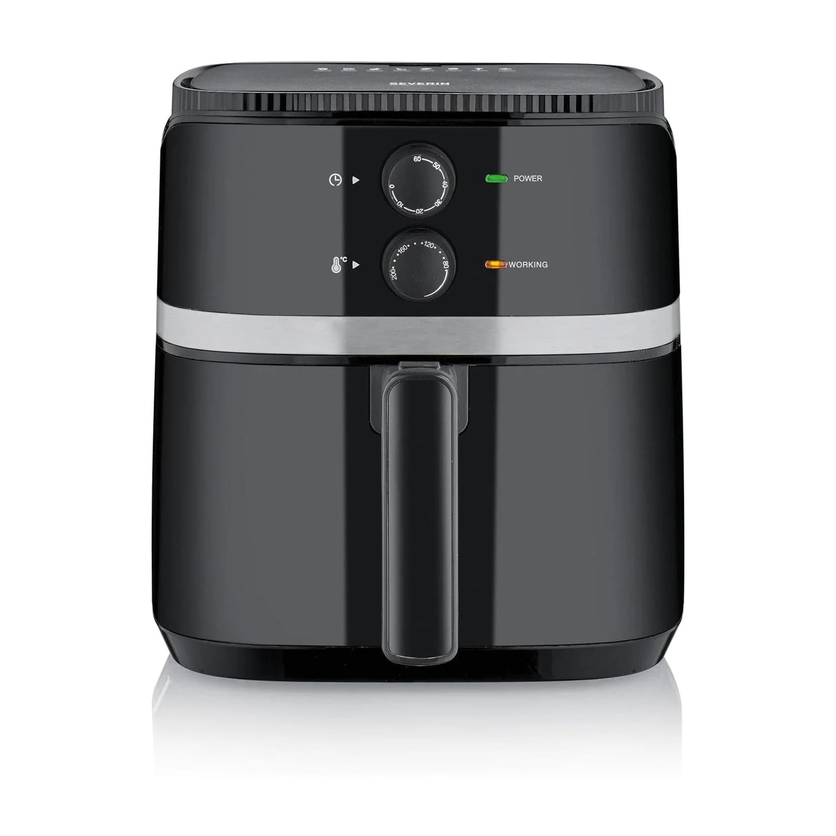 SEVERIN Heißluftfritteuse FR 2452 Schwarz mit 8 Programmen