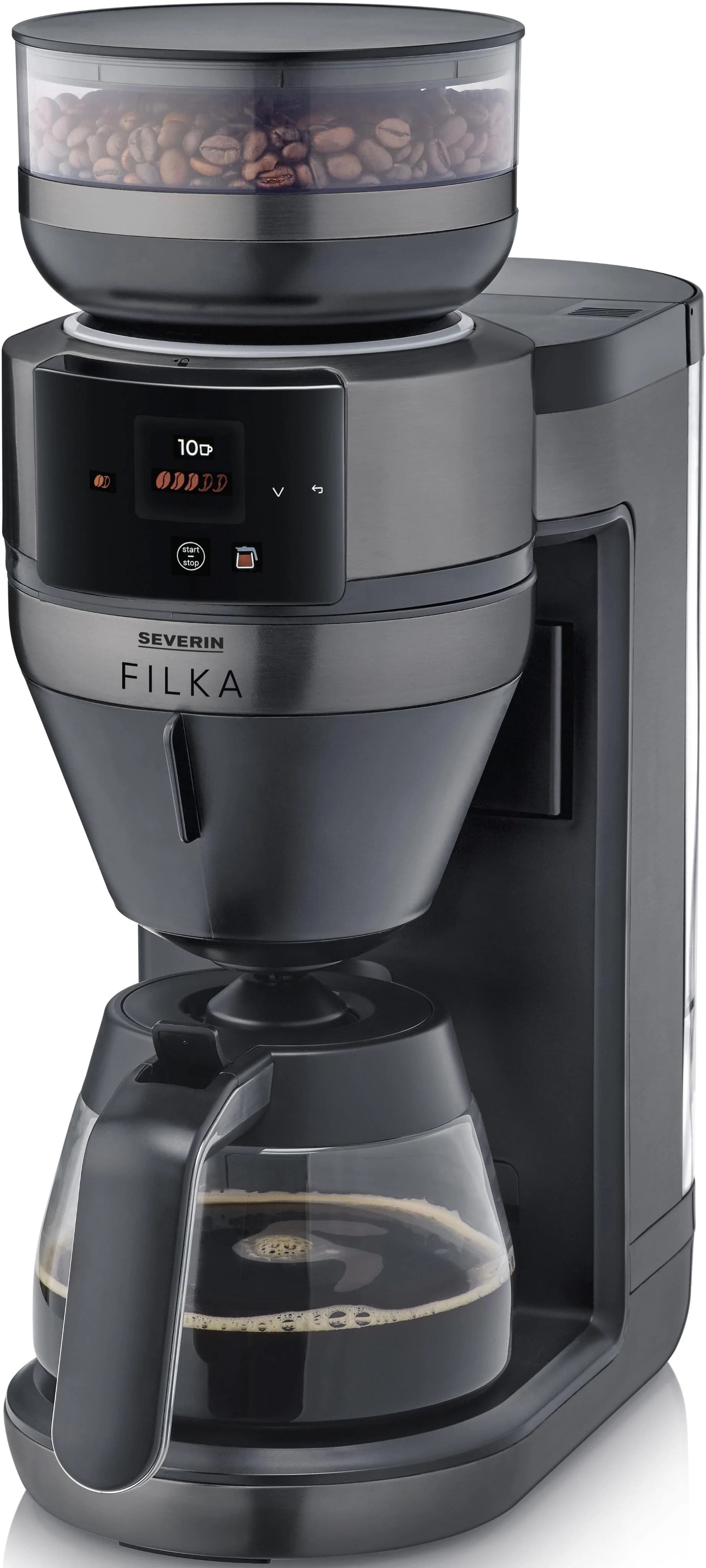 Kaffeevollautomat SEVERIN KA4854 Dark Inox