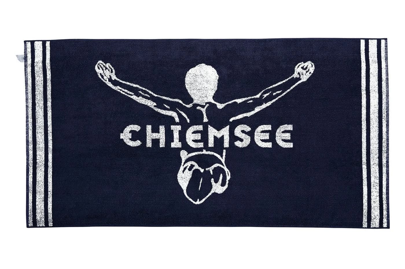 Happy People Strandtuch Chiemsee dunkelblau 100% Baumwolle