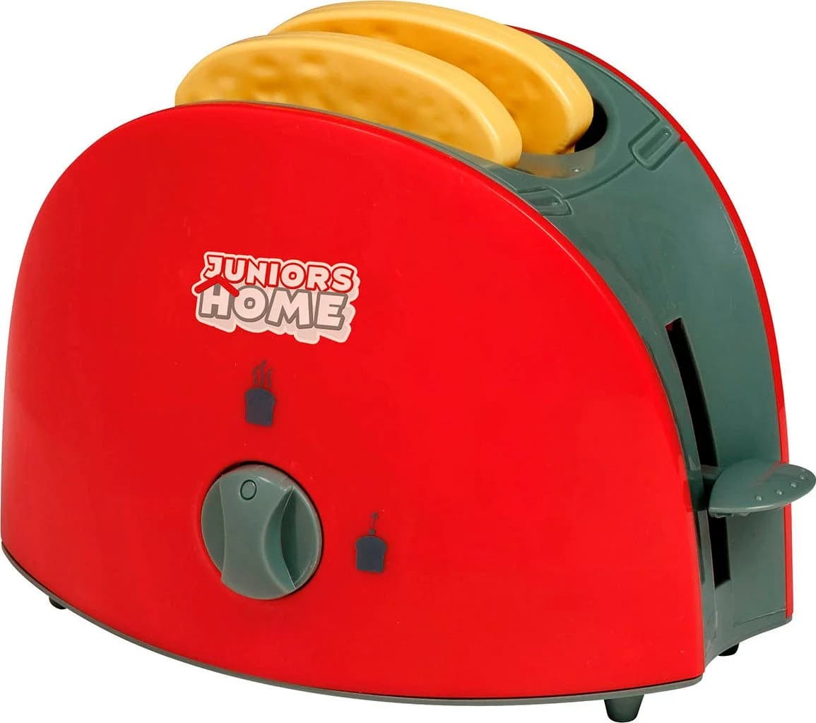 Happy People Kinder-Haushaltsset Toaster und Kaffeemaschine Grau/Rot Kunststoff