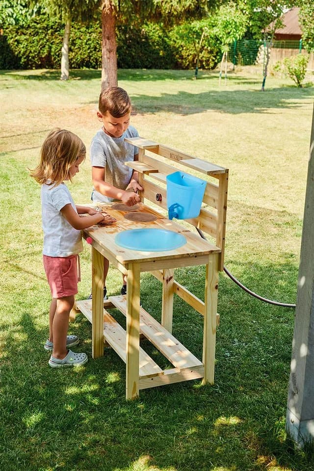 Happy People Outdoor-Spielküche Holz, Kunststoff, FSC®