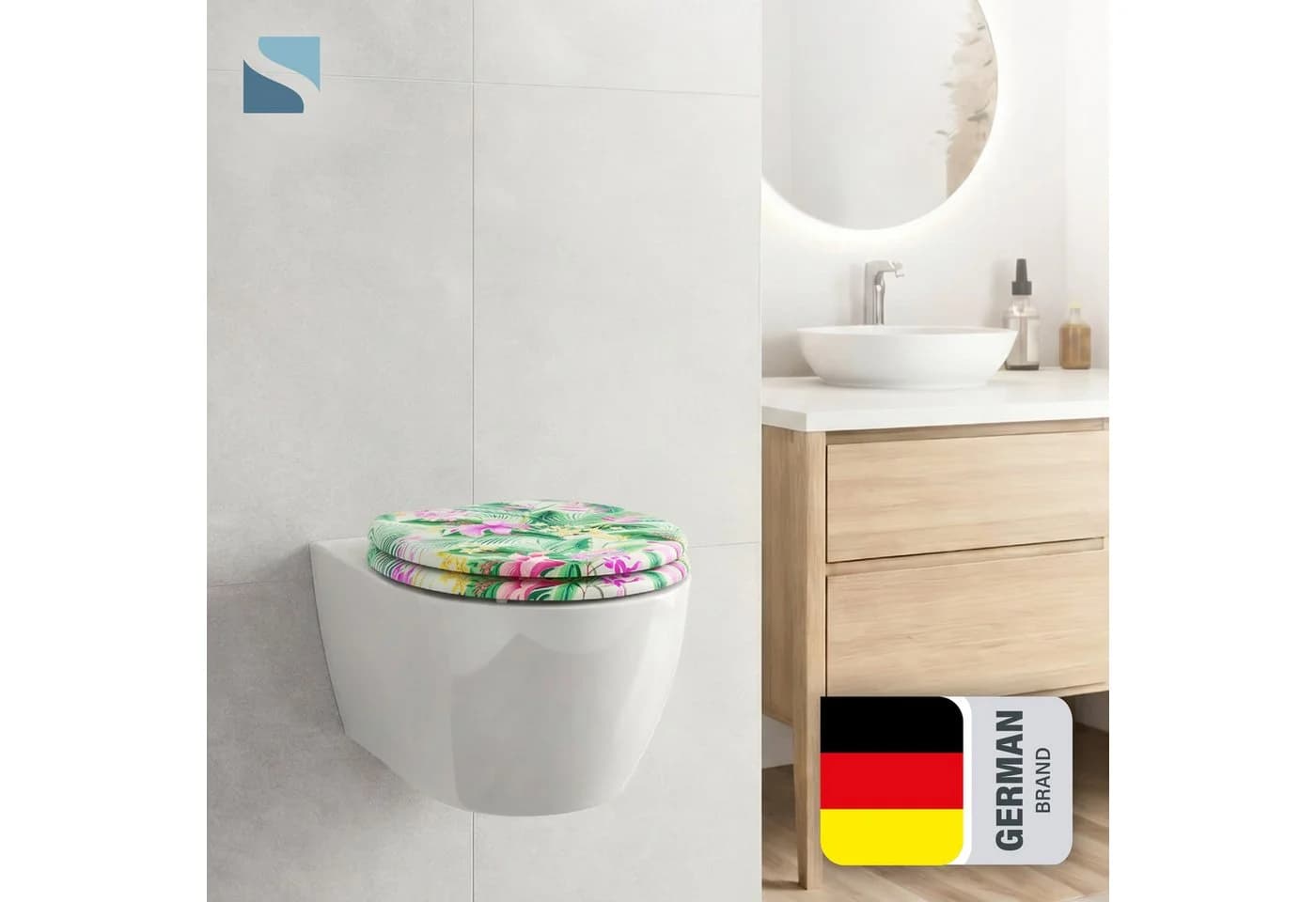Schütte WC-Sitz TROPICAL mit Absenkautomatik und Motiv-Design