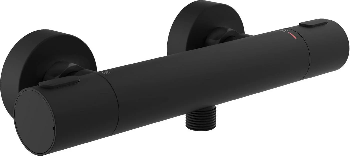 SCHÜTTE Los Angeles Duscharmatur Thermostat Schwarz Matt