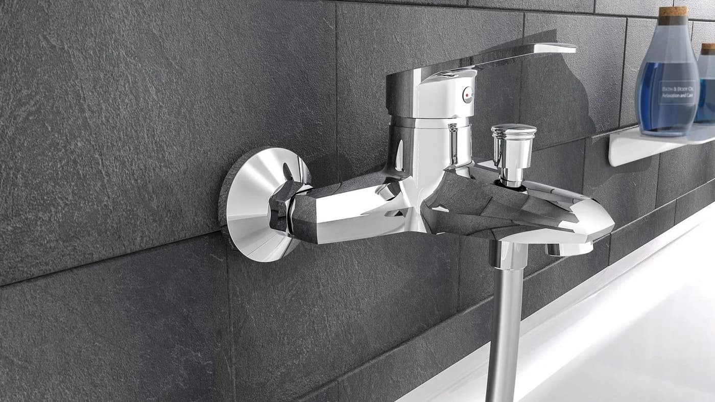 Schütte Wannenarmatur Tessa Mischbatterie Badewanne Wasserhahn Chrom