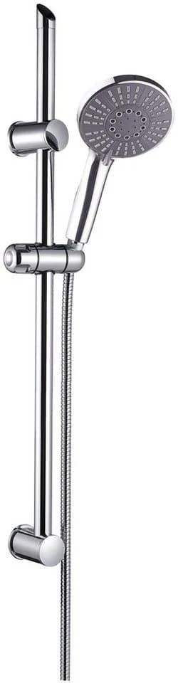 SCHÜTTE Adria Brausegarnitur Grau Chrom 5 Funktionen