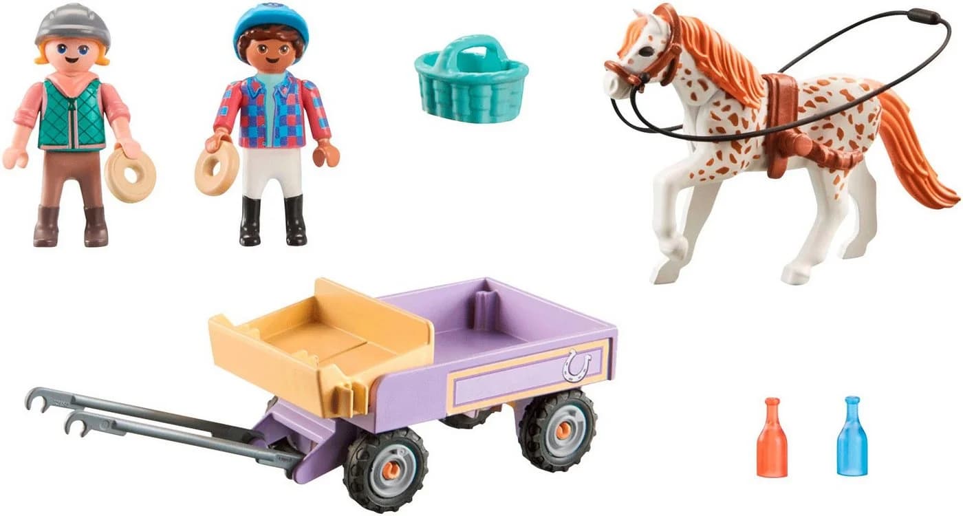 Playmobil 71496 Ponykutsche mit Pony und Figuren - Horses of Waterfall