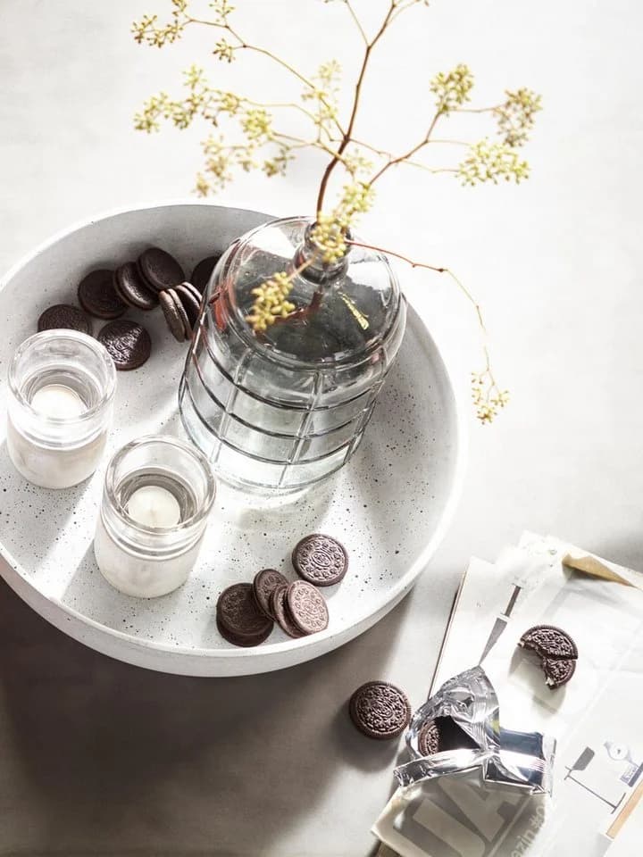 BLOMUS Dekoschale MOON Grau Polyresin