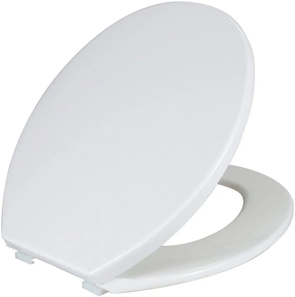 WENKO WC-Sitz Aurora Weiß Thermoplast Klassisch Modern
