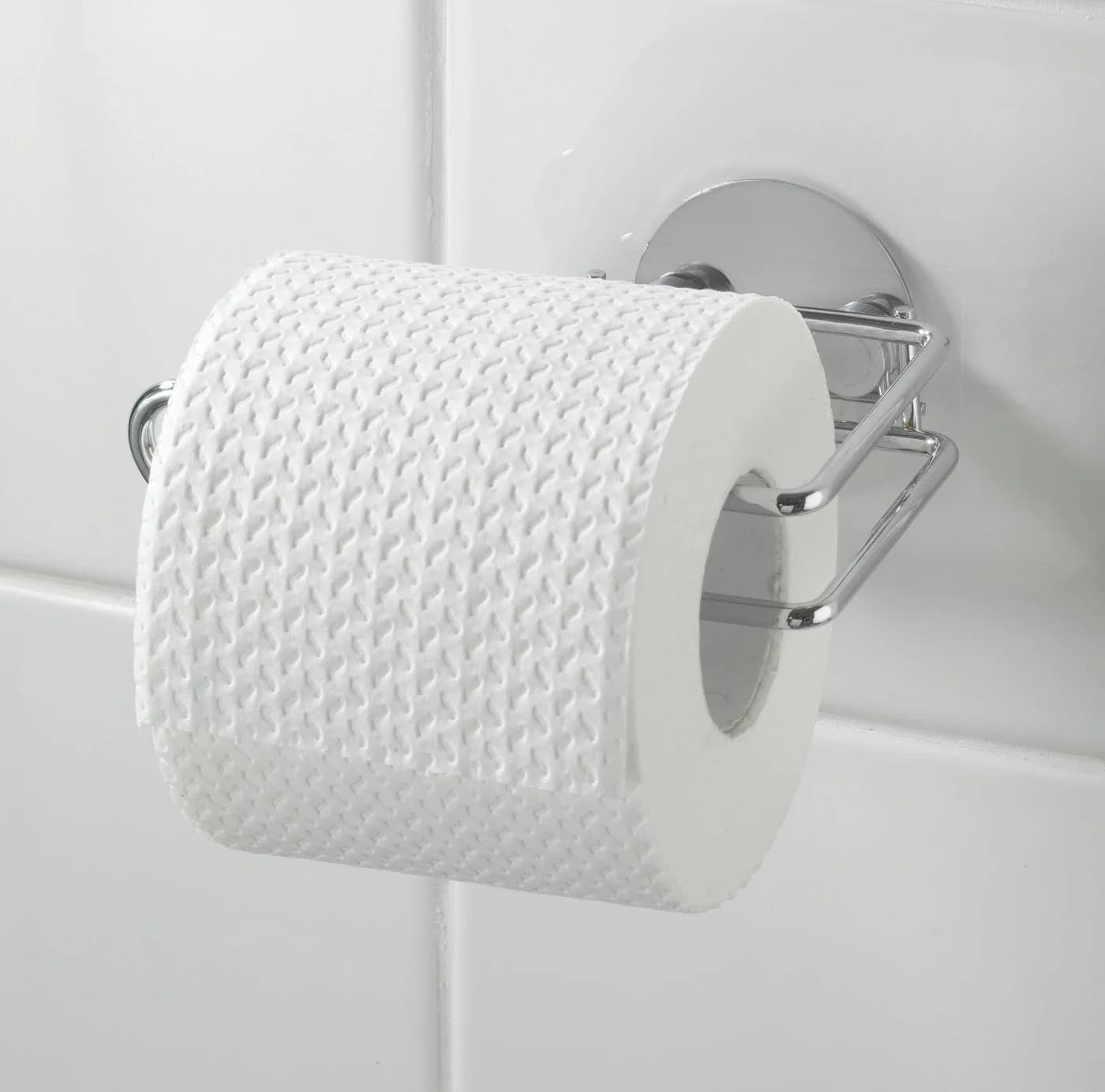 WENKO Toilettenpapierhalter Turbo-Loc® Silber Chrom