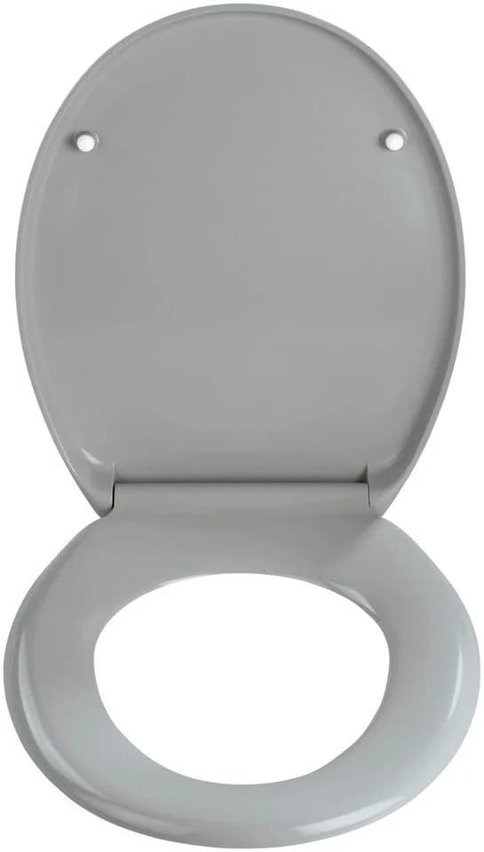 WENKO Ottana WC-Sitz Hellgrau SoftClose Oval Duroplast