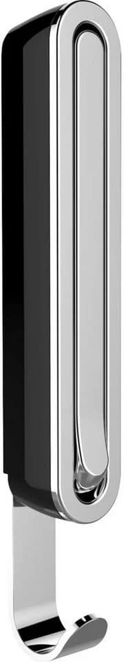 WENKO Klapphaken Premium Sigma Schwarz/Silber - Wandhaken