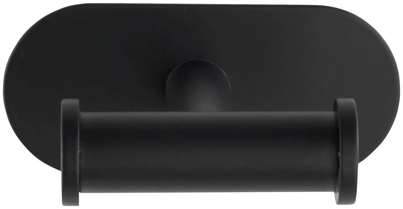 WENKO Wandhaken Orea Schwarz Edelstahl Doppelhaken Turbo-Loc