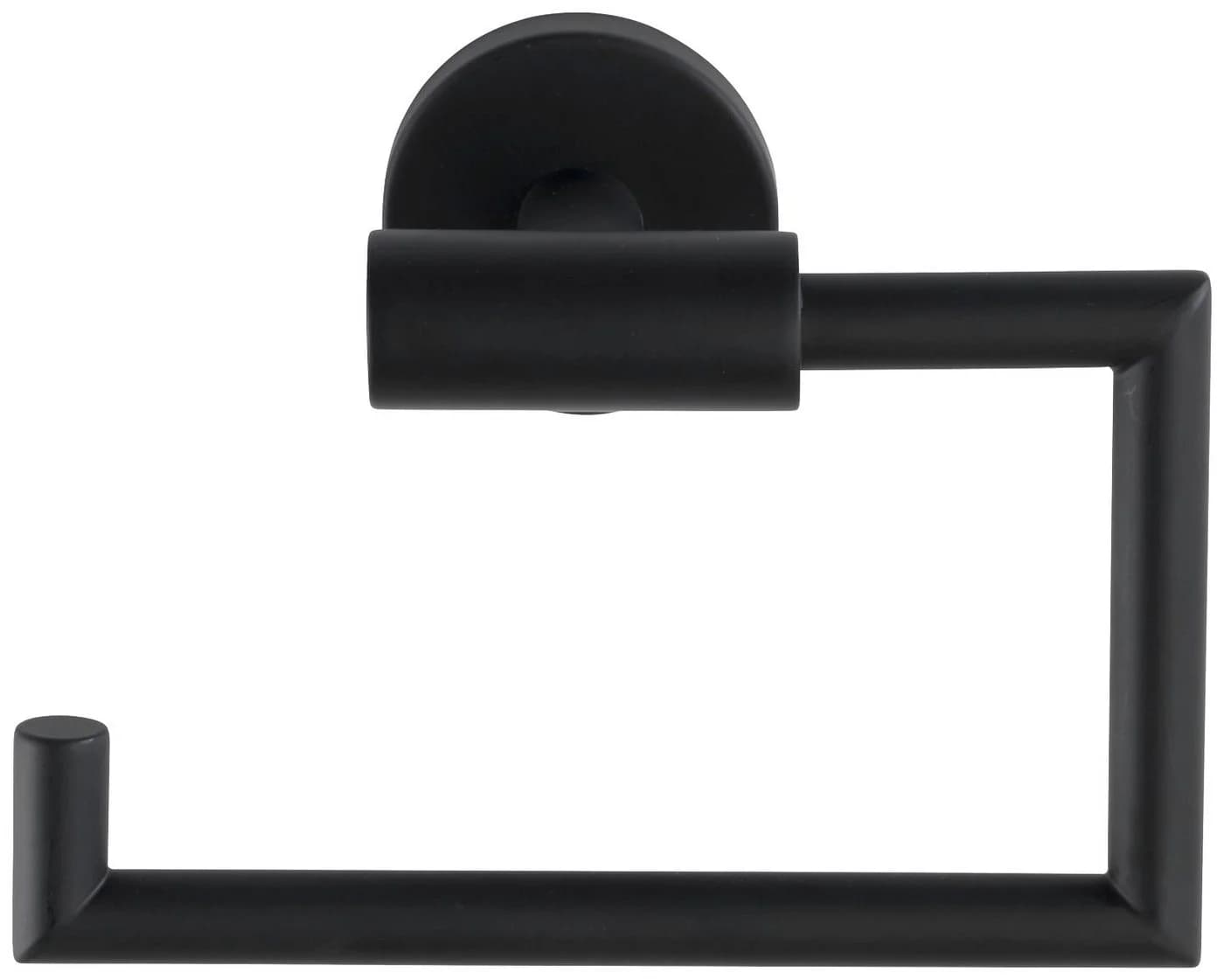 WENKO Toilettenpapierhalter Bosio Edelstahl Schwarz Matt Industrial Style