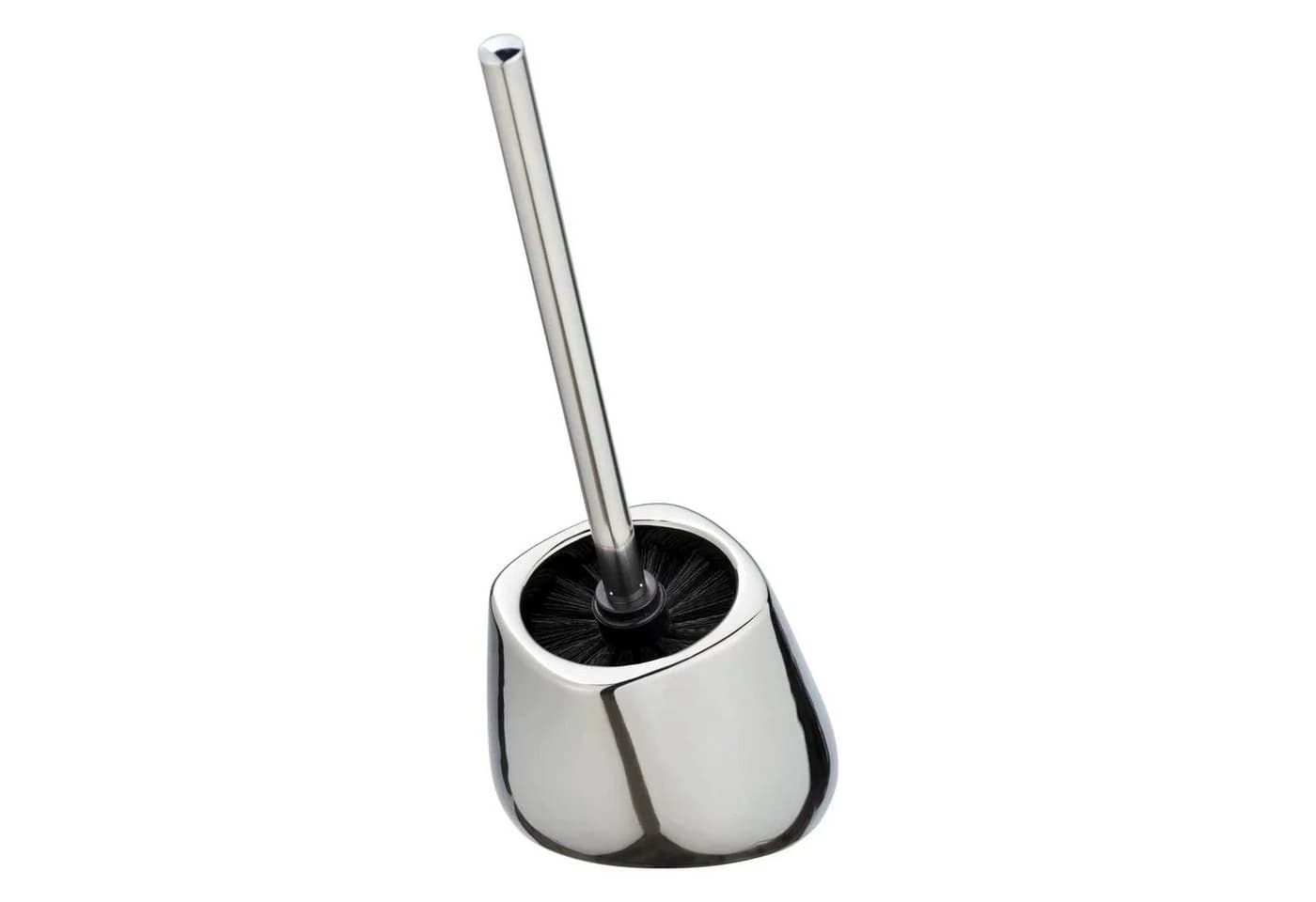 WENKO WC-Garnitur Keramik Modern Schwarz Silber